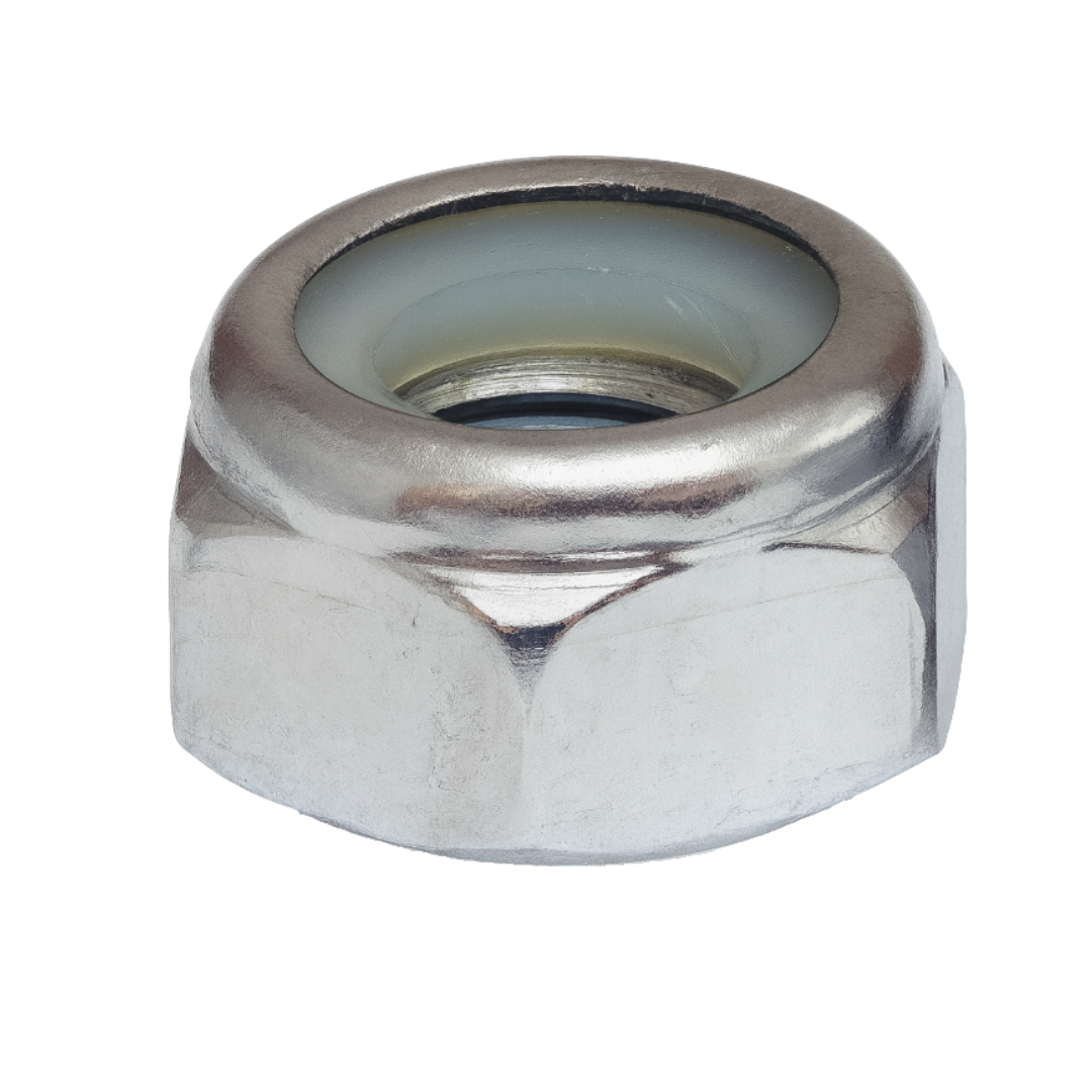M10-1.50 Stainless Steel Nylon Lock Nut – Metric Coarse Thread, Self-Locking Nut