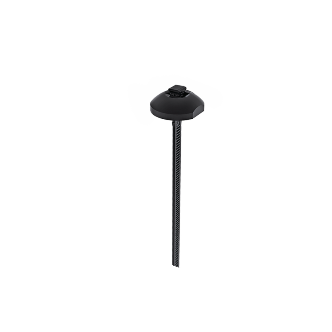 Heat-Resistant Nylon Cable Tie with Button Head 15" – 105 lb Tensile Strength (Black)
