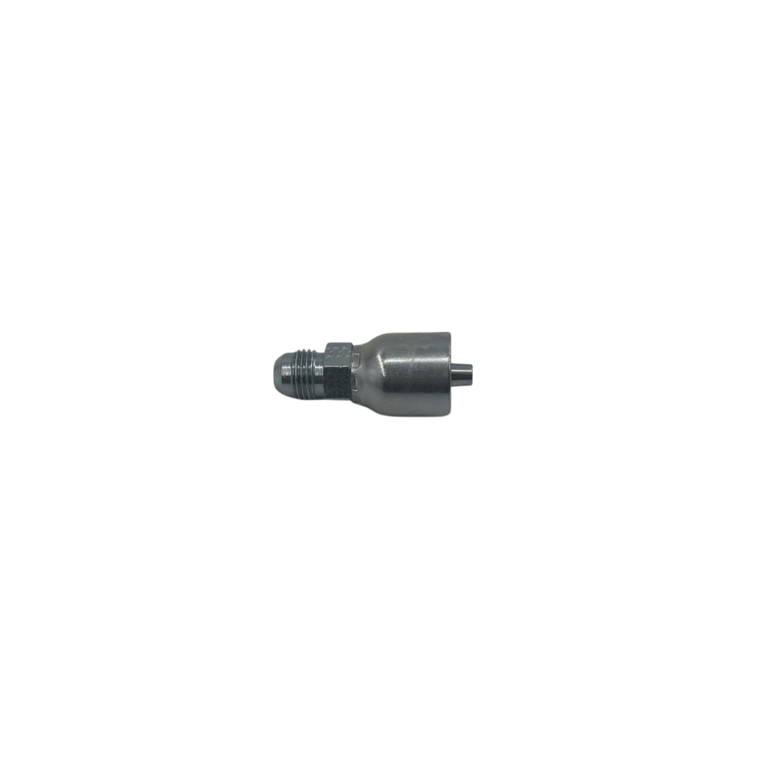 90° Female Swivel – JIC/SAE Dual Seat, 1/4" Hydraulic Hose x 7/16"-20 Thread, Carbon Steel