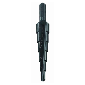 Vari-Bit Step Drill Bit, 3/16-Inch to 1/2-Inch Range, 1/4-Inch Shank