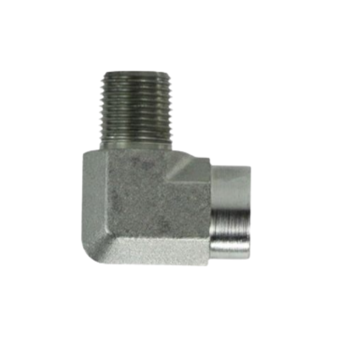 1/2" x 1/2" Steel 90° Street Elbow – NPT Male x Female, Heavy-Duty Pipe Fitting