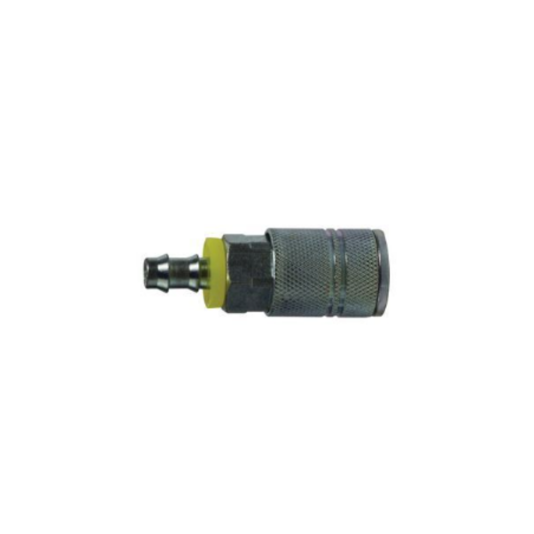 3/8" Push-On Hose Barb Coupler – Steel, 250 PSI, Industrial Interchange