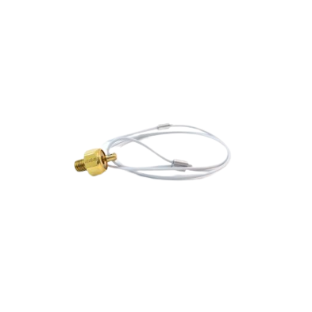 Standard Air Tank Drain Valve – 1/4" NPTF, 60" Nylon-Coated Steel Cable, Brass Body