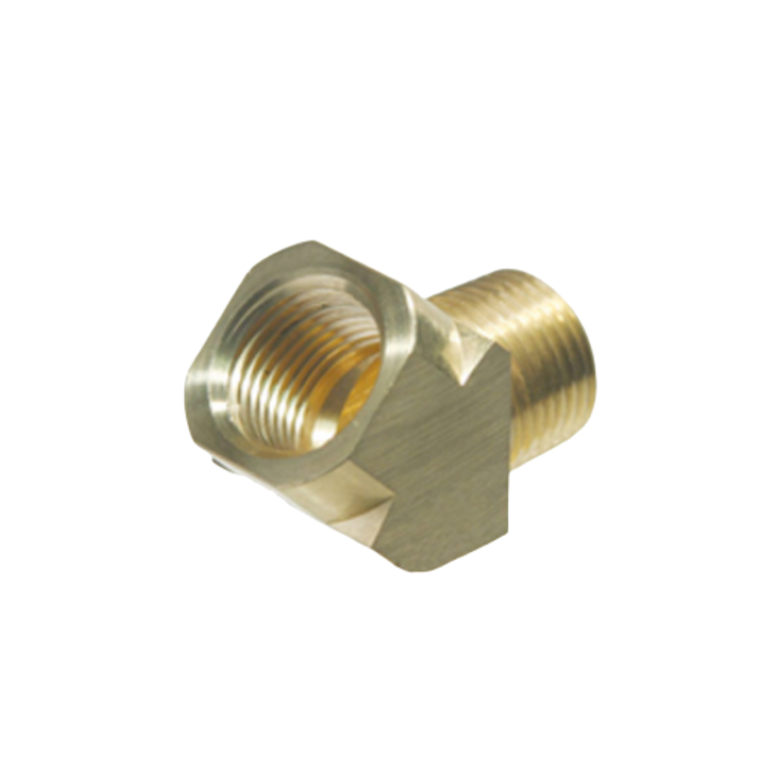1/4" Brass 45° Street Elbow – NPT Male x Female Pipe Elbow