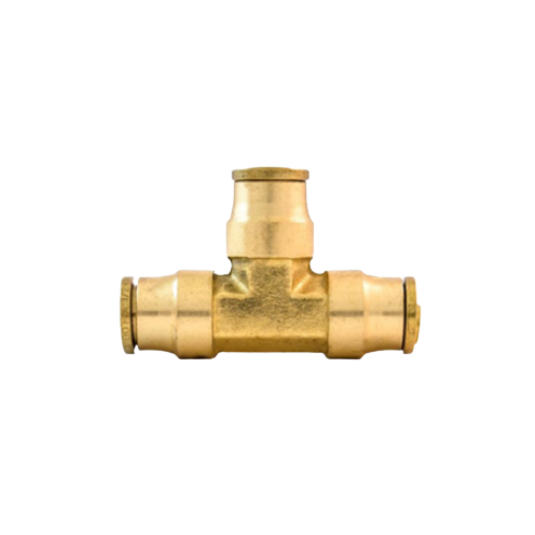 5/8" x 5/8" x 5/8" DOT Push-to-Connect Union Tee – Brass/Composite