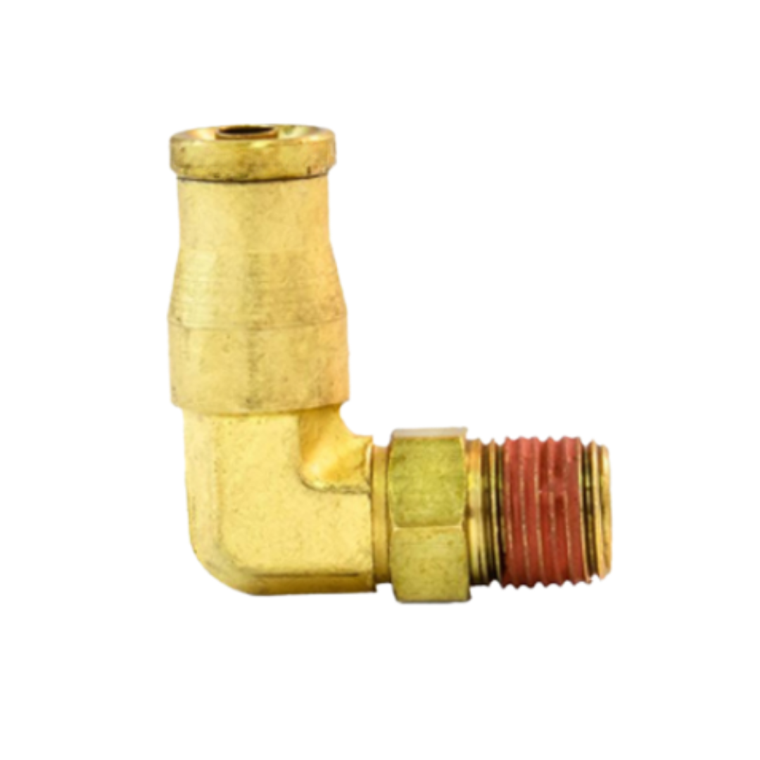 5/8" Tube x 3/8" Male NPT DOT Push-to-Connect Swivel Elbow – Brass/Composite
