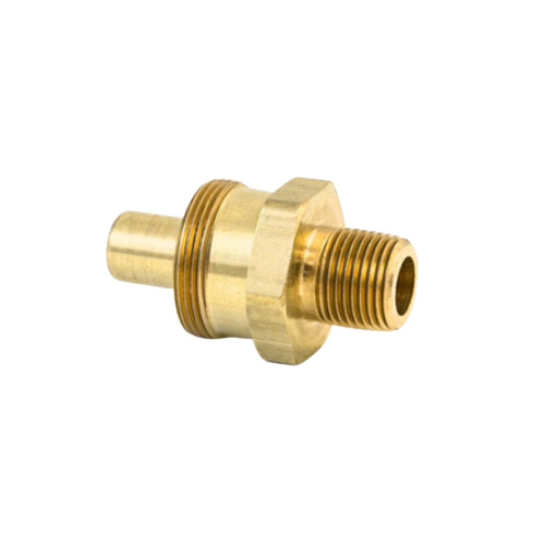 3/8" Hose x 1/4" Male DOT Brass Hose Connector Body (Body Only)