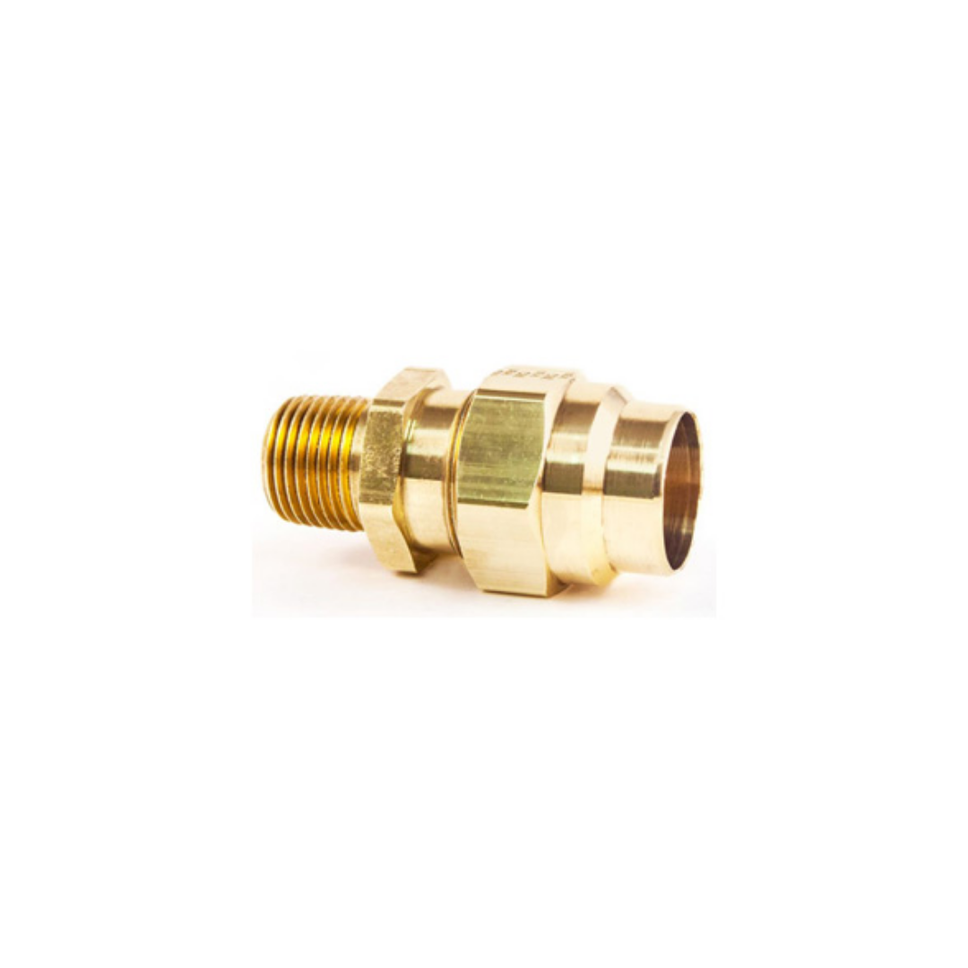 1/2" Hose x 3/8" Male DOT Brass Hose Connector Assembly