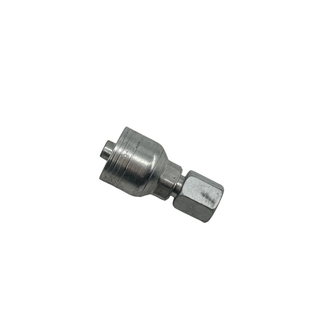 rimp JIC 37° Female Swivel Hydraulic Hose Fitting – 3/8" Hose x 9/16"-18, Zinc-Plated Steel