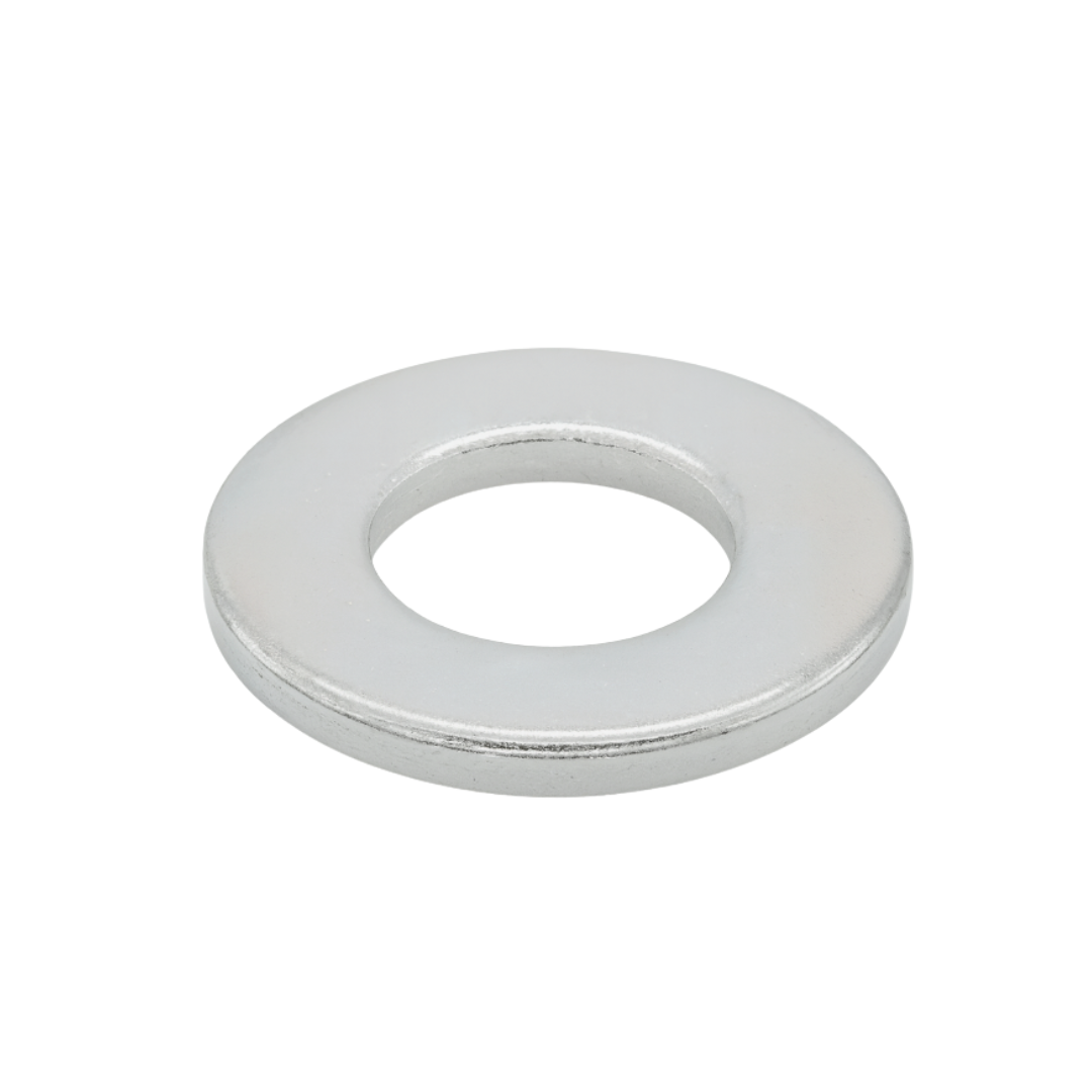 SAE 1-Inch Flat Washer Zinc Plated Steel