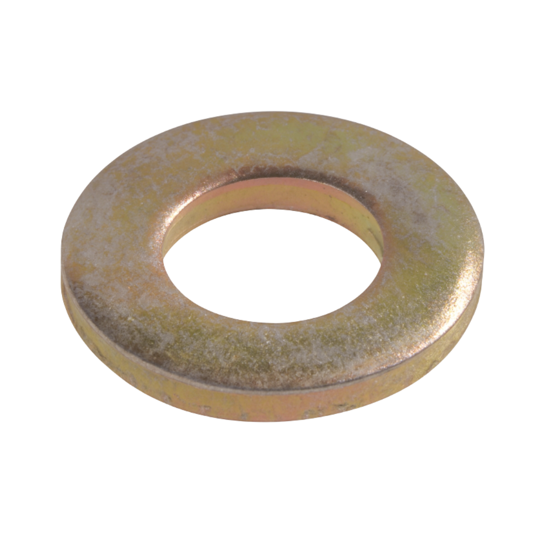 USS 1-Inch Flat Washer Zinc Plated Steel