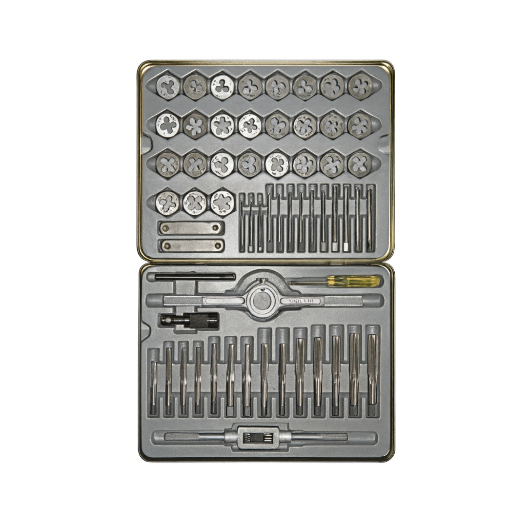 Alfa Tools 60-Piece SAE/Metric Carbon Steel Tap and Die Set